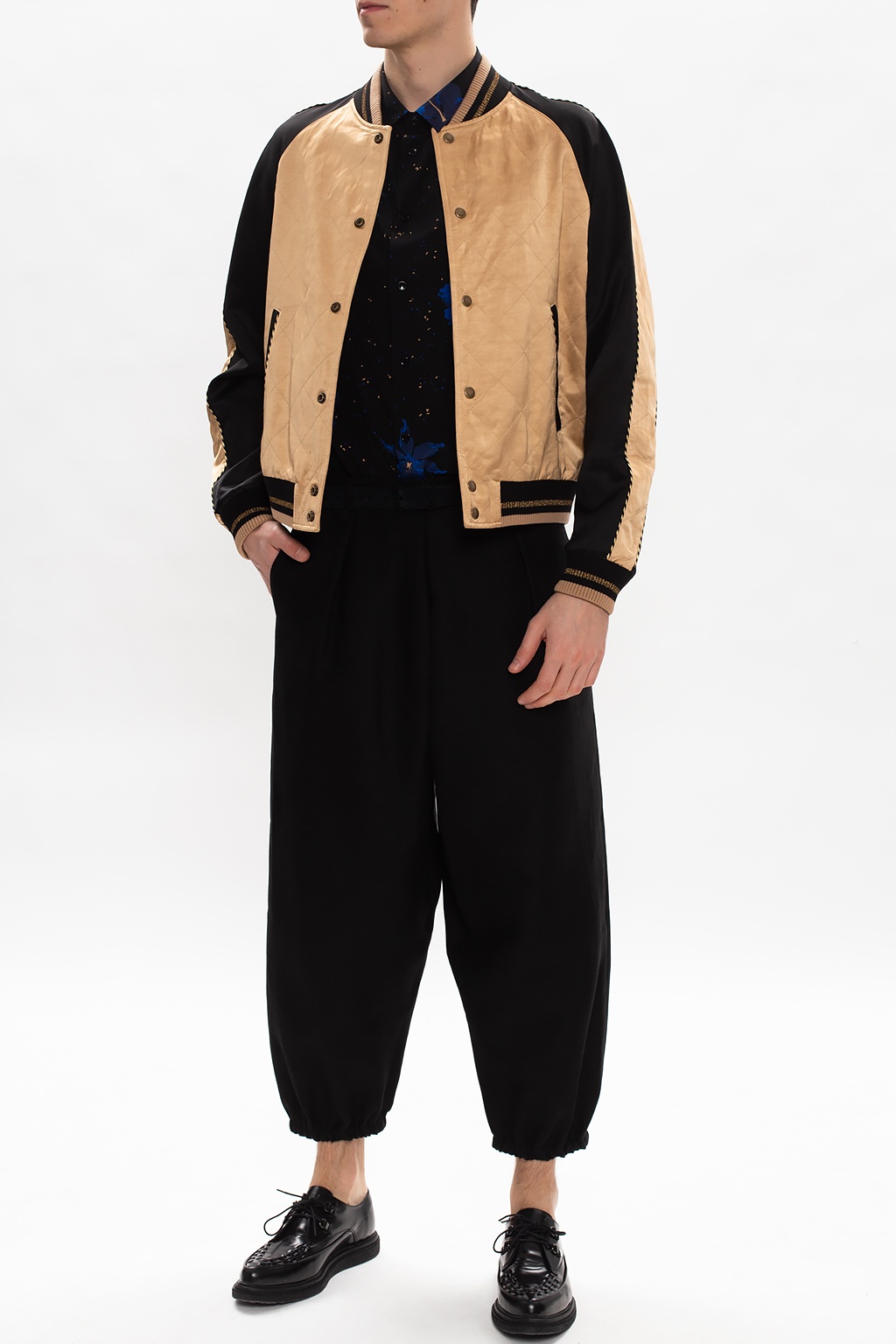 Trousers with elasticated cuffs Saint Laurent - drawstring